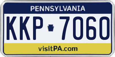 PA license plate KKP7060