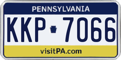 PA license plate KKP7066