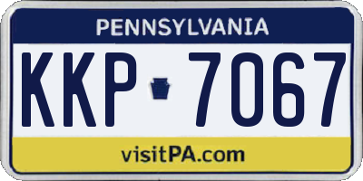 PA license plate KKP7067