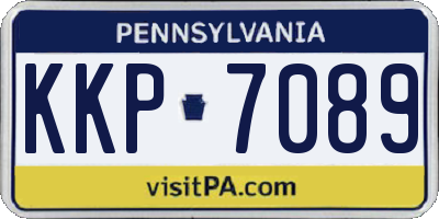 PA license plate KKP7089