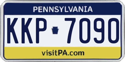 PA license plate KKP7090