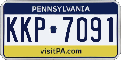 PA license plate KKP7091