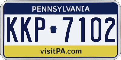 PA license plate KKP7102
