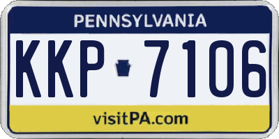 PA license plate KKP7106