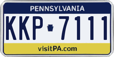 PA license plate KKP7111