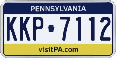 PA license plate KKP7112
