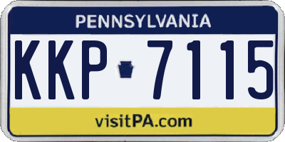 PA license plate KKP7115