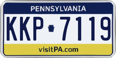 PA license plate KKP7119