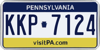 PA license plate KKP7124