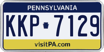 PA license plate KKP7129