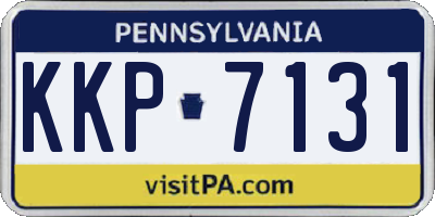 PA license plate KKP7131