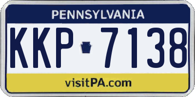 PA license plate KKP7138