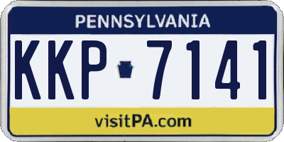 PA license plate KKP7141