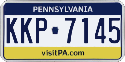 PA license plate KKP7145