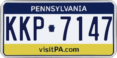 PA license plate KKP7147