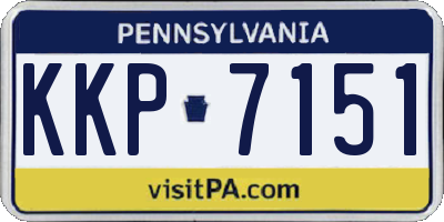 PA license plate KKP7151