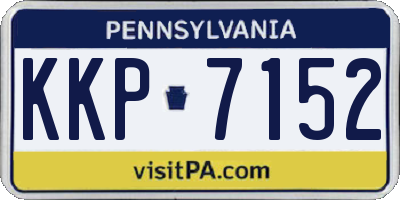 PA license plate KKP7152