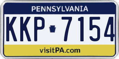 PA license plate KKP7154
