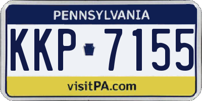 PA license plate KKP7155
