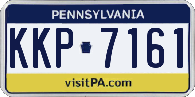 PA license plate KKP7161