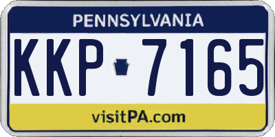 PA license plate KKP7165