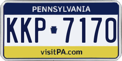 PA license plate KKP7170