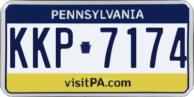PA license plate KKP7174
