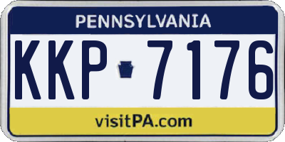 PA license plate KKP7176