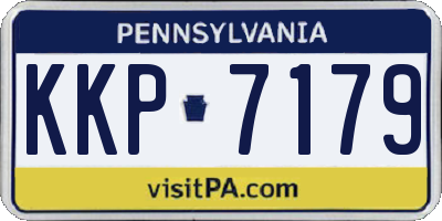 PA license plate KKP7179