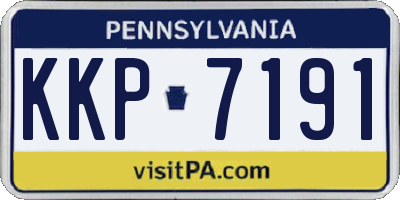 PA license plate KKP7191