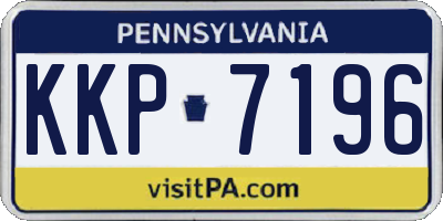 PA license plate KKP7196