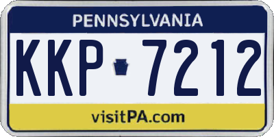 PA license plate KKP7212