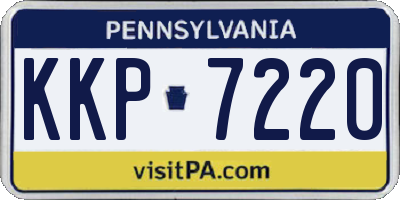 PA license plate KKP7220
