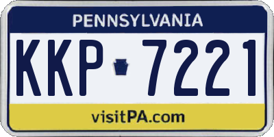 PA license plate KKP7221