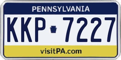 PA license plate KKP7227