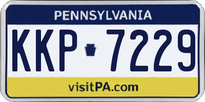 PA license plate KKP7229