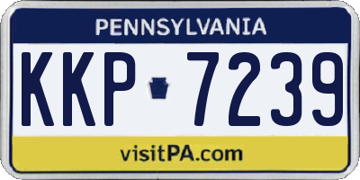 PA license plate KKP7239