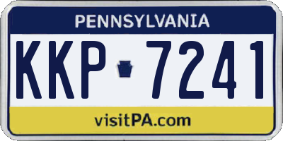 PA license plate KKP7241