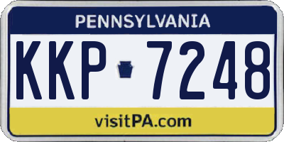 PA license plate KKP7248