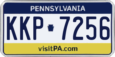 PA license plate KKP7256