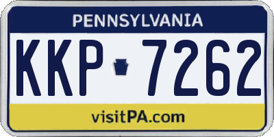 PA license plate KKP7262