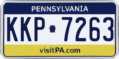 PA license plate KKP7263