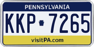 PA license plate KKP7265