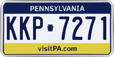 PA license plate KKP7271