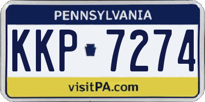 PA license plate KKP7274