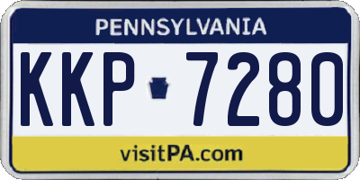 PA license plate KKP7280