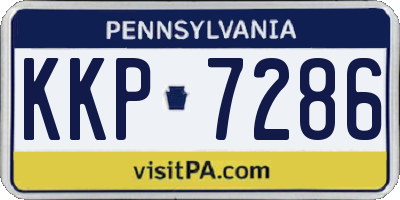 PA license plate KKP7286