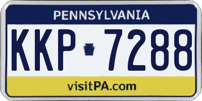 PA license plate KKP7288