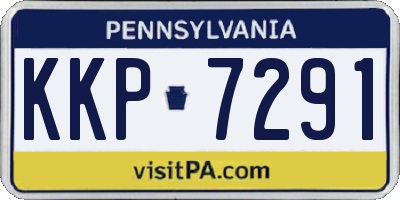 PA license plate KKP7291