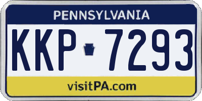 PA license plate KKP7293
